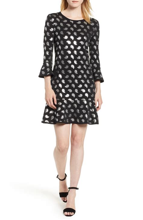 michael michael kors flounce trim a line dress|Michael Kors Flounce.